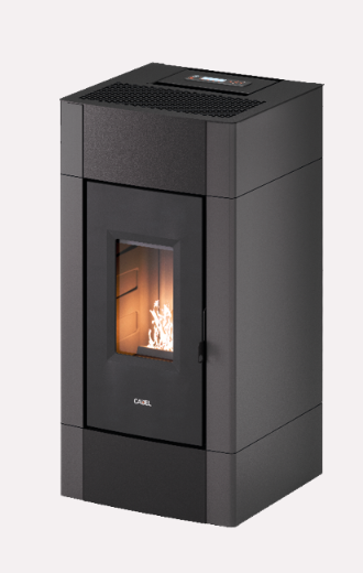 CADEL STUFA A PELLET MODELLO CRISTAL 9 A+ 8,5 KW COLORE METALLO ANTRACITE