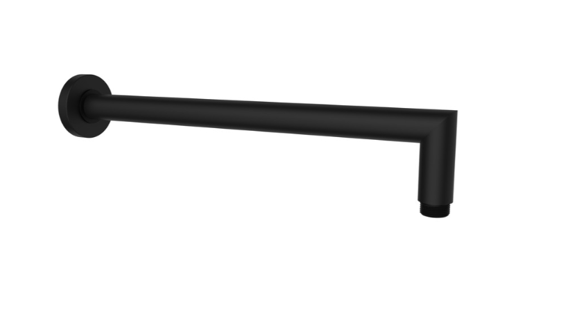 ERCOS BRACCIO DOCCIA TONDO 35 CM NERO