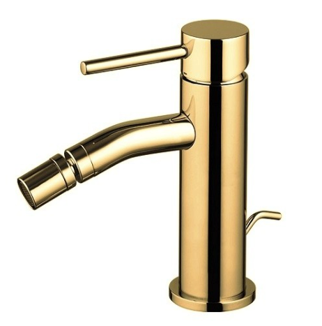 FIMA CARLO FRATTINI MISCELATORE BIDET SERIE SPILLO UP ORO SPAZZOLATO