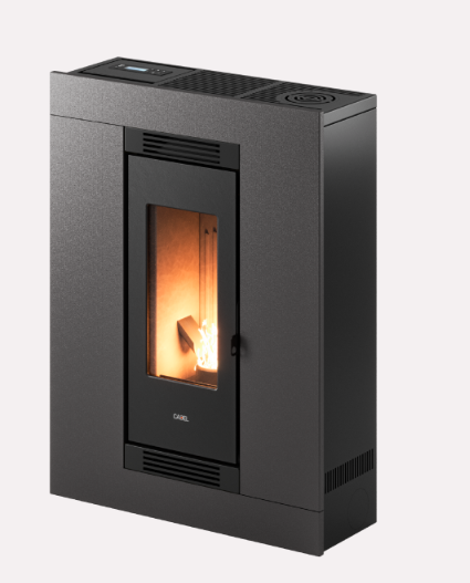 CADEL STUFA A PELLET MODELLO LUCE PLUS 9 FLEXIT A+ 8,5 KW COLORE TITANIUM
