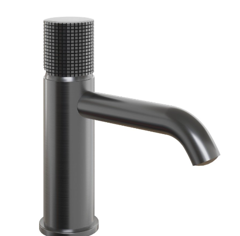 PAINI MISCELATORE LAVABO MODELLO COX GRIP NERO SPAZZOLATO