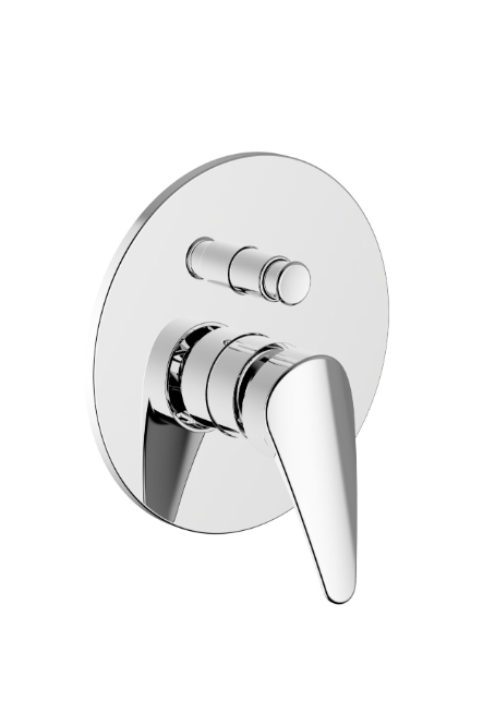 TEOREMA MISCELATORE INCASSO DOCCIA CON DEVIATORE MODELLO T-ONE CROMO