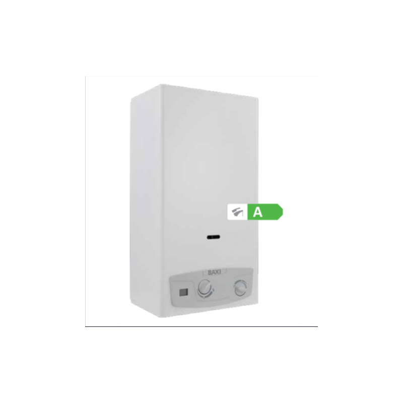 BAXI SCALDABAGNO A GAS ACQUAPROJECTA A CAMERA APERTA 11 LT