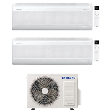 SAMSUNG CLIMATIZZATORE WIND FREE DUALSPLIT UNITA INTERNA 9000+9000 BTU INVERTER WI-FI E UNITA' ESTERNA 5.0 KW