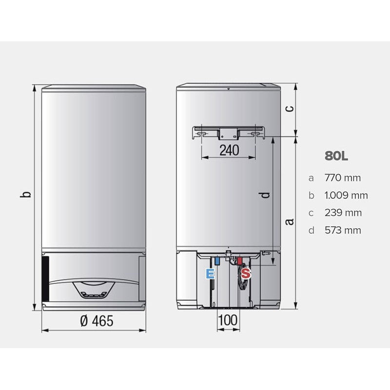 SCALDABAGNO ELETTRICO ARISTON LYDOS HYBRID A POMPA DI CALORE ACCUMULO 100 LT WIFI
