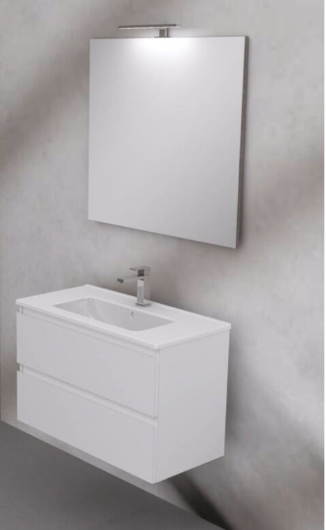 LEGNOX COMPOSIZIONE MODELLO CREA DA 100 CM BIANCO OPACO