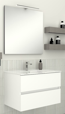 LEGNOX COMPOSIZIONE MODELLO CREA DA 100 CM BIANCO OPACO