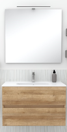 LEGNOX COMPOSIZIONE MODELLO CREA DA 80 CM ROVERE FARNIA