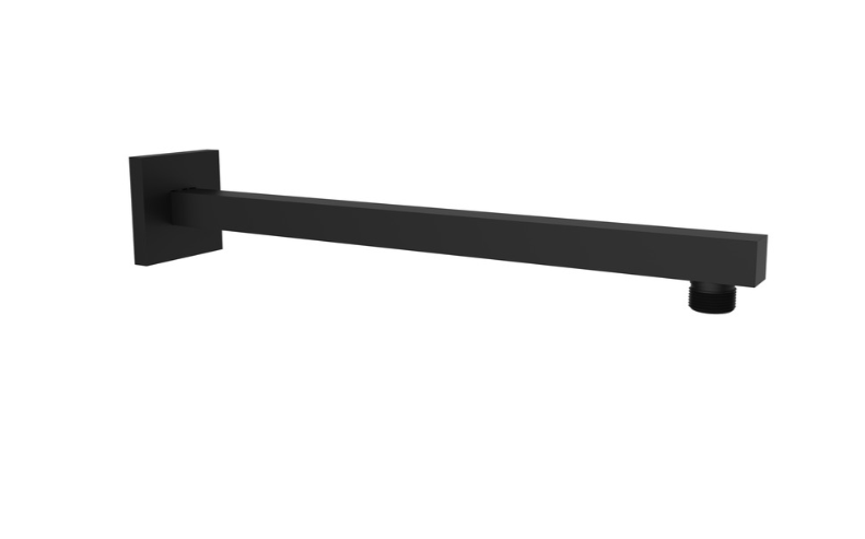 ERCOS BRACCIO DOCCIA QUADRATO 35 CM NERO