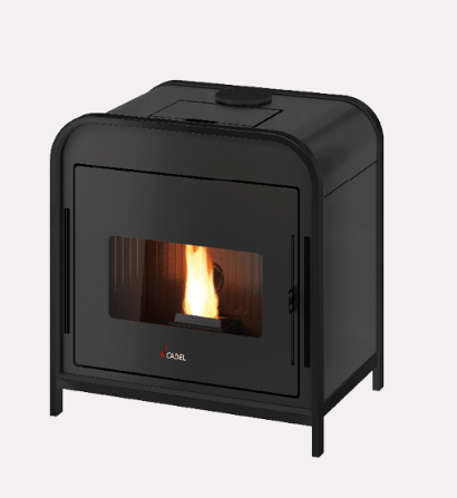 CADEL STUFA A PELLET MODELLO FRAME 9 A+ 9,3 KW COLORE METALLO NERO