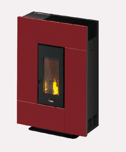 CADEL STUFA A PELLET MODELLO GRACE 7 A+ 7 KW COLORE ROSSO