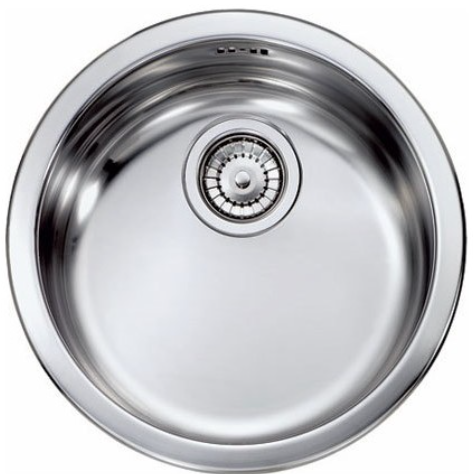 LAVELLO INOX DA INCASSO ROTONDO 43.5 CM