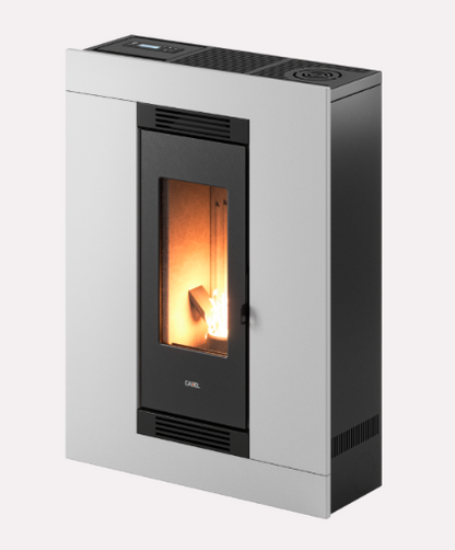 CADEL STUFA A PELLET MODELLO LUCE PLUS 9 FLEXIT A+ 8,5 KW COLORE BIANCO