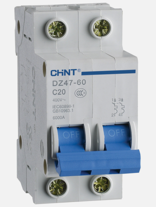 INTERRUTTORE MAGNETOTERMICO 10A CURVA C 2P  4,5KA