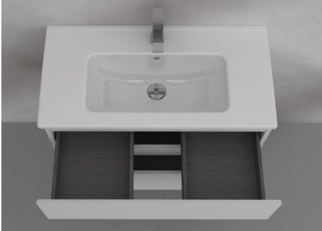 LEGNOX COMPOSIZIONE MODELLO CREA DA 100 CM BIANCO OPACO