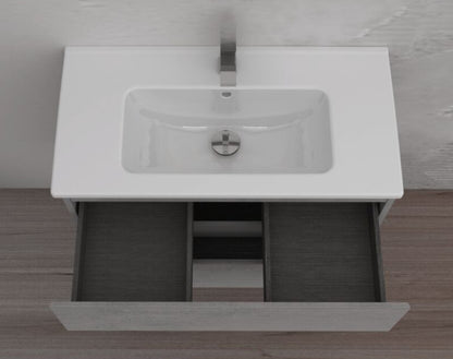 LEGNOX COMPOSIZIONE MODELLO CREA DA 80 CM GRIGIO CALDO