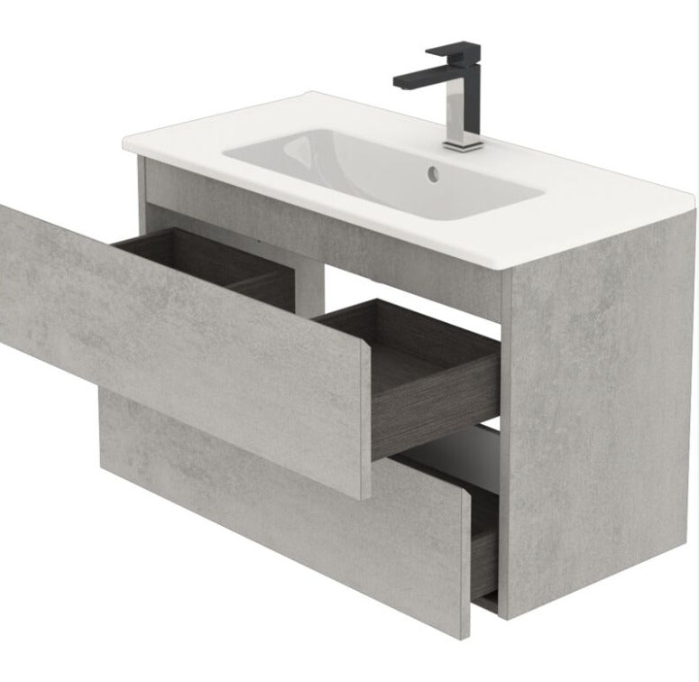 LEGNOX COMPOSIZIONE MODELLO CREA DA 80 CM GRIGIO CALDO