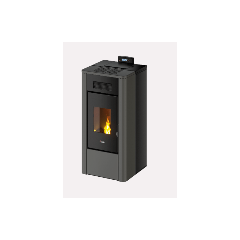 CADEL STUFA A PELLET HYDRO MODELLO RIVER IDRO 16 A++ 16.1 KW COLORE METALLO ANTRACITE