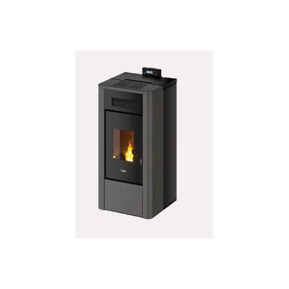 CADEL STUFA A PELLET HYDRO MODELLO RIVER IDRO 16 A++ 16.1 KW COLORE METALLO ANTRACITE
