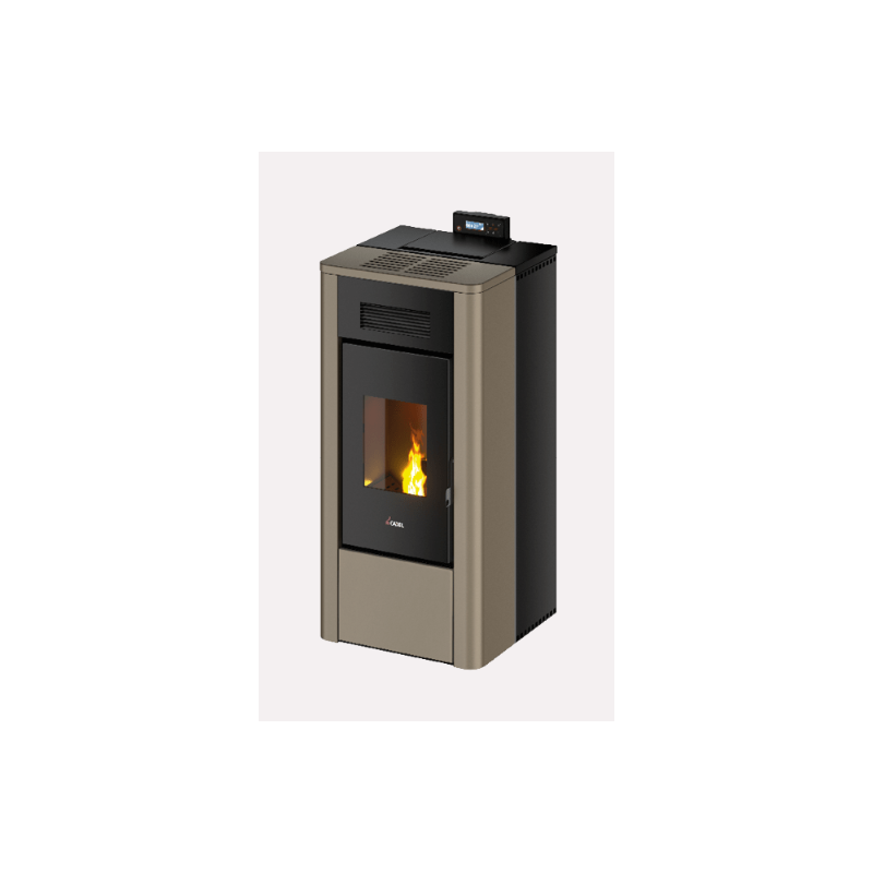 CADEL STUFA A PELLET HYDRO MODELLO RIVER IDRO 16 A++ 16.1 KW COLORE METALLO BRONZO