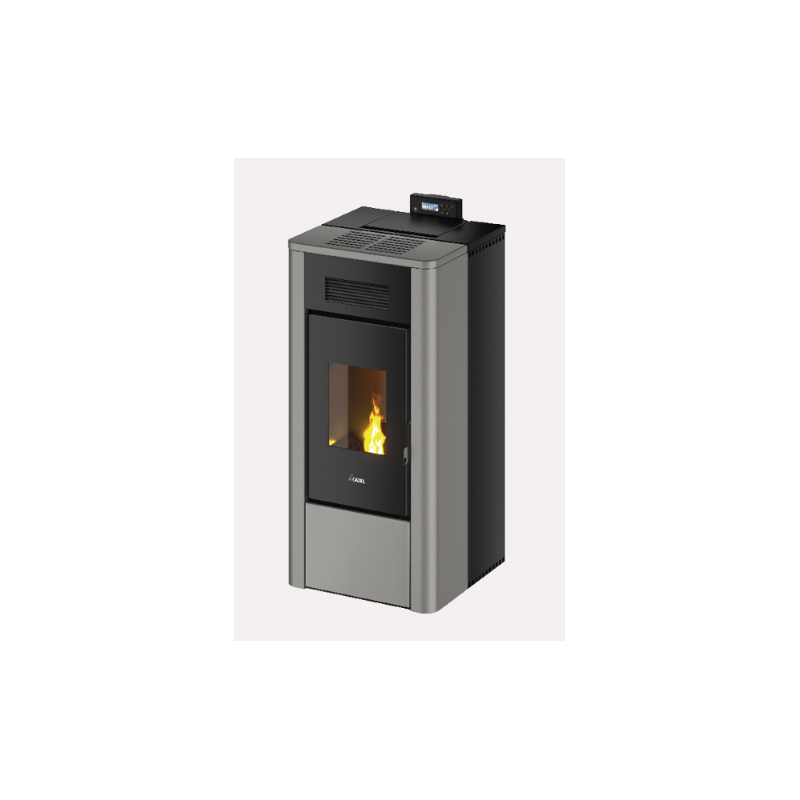 CADEL STUFA A PELLET HYDRO MODELLO RIVER IDRO 16 A++ 16.1 KW COLORE METALLO ITANIUM