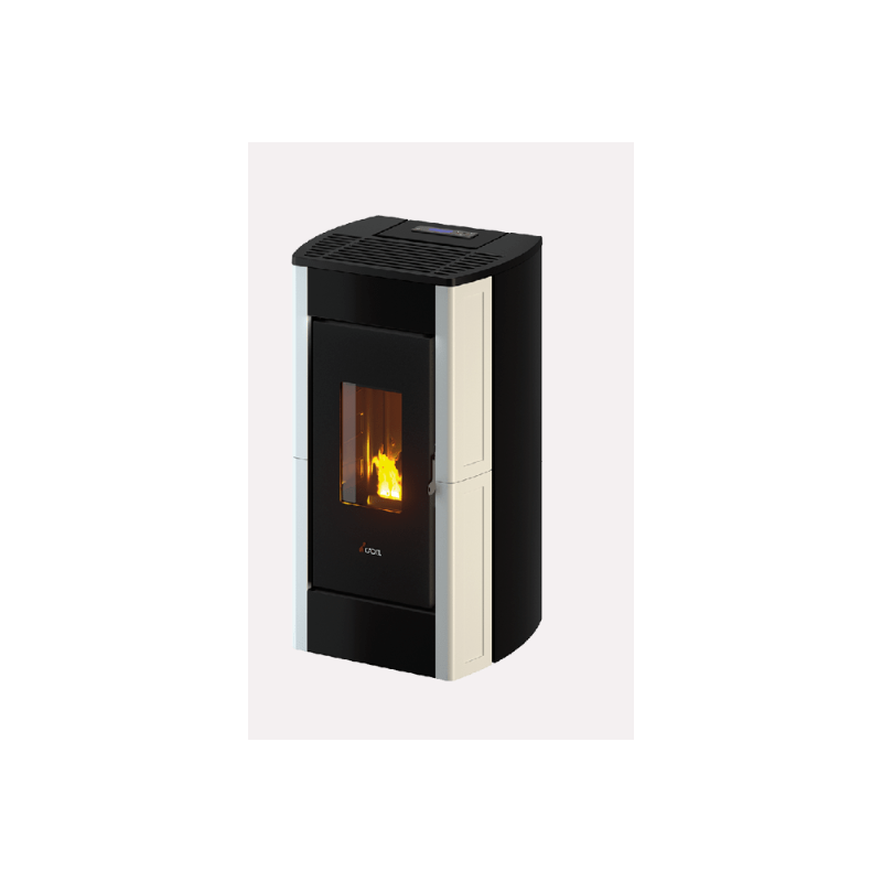 CADEL STUFA A PELLET MODELLO PERLA 7 A+ 7 KW COLORE MAIOLICA BIANCO