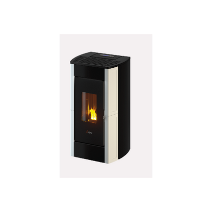 CADEL STUFA A PELLET MODELLO PERLA 7 A+ 7 KW COLORE MAIOLICA BIANCO