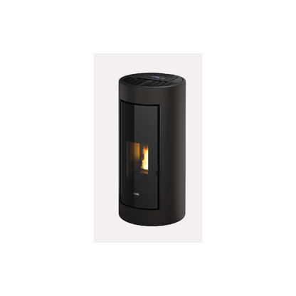 CADEL STUFA A PELLET MODELLO SHELL 9 A+ 9,1 KW COLORE METALLO ANTRACITE