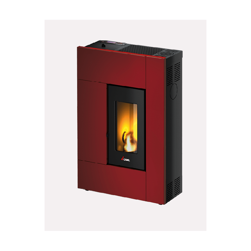 CADEL STUFA A PELLET MODELLO SPIRIT 5 A+ 5.2 KW COLORE ROSSO