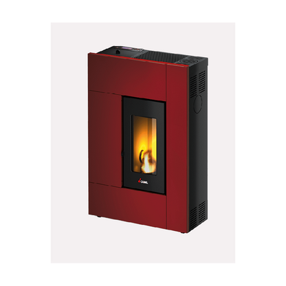 CADEL STUFA A PELLET MODELLO SPIRIT 5 A+ 5.2 KW COLORE ROSSO