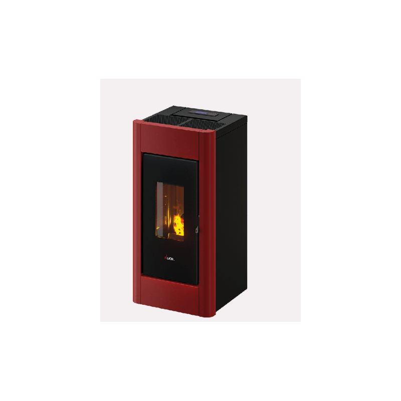 CADEL STUFA A PELLET MODELLO SWEET 7 A+ 7 KW COLORE ROSSO