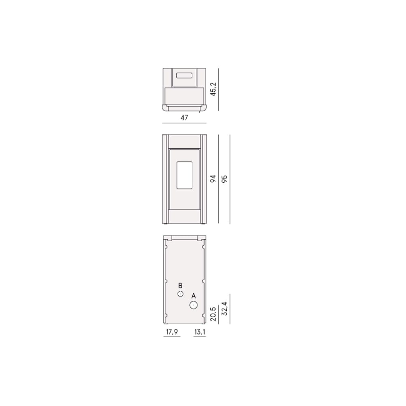 CADEL STUFA A PELLET MODELLO SWEET 7 A+ 7 KW COLORE BIANCO