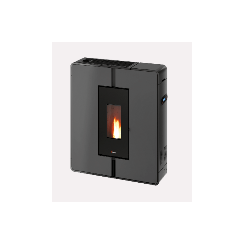CADEL STUFA A PELLET MODELLO TILE PLUS 10 A+ 10 KW COLORE METALLO ANTRACITE