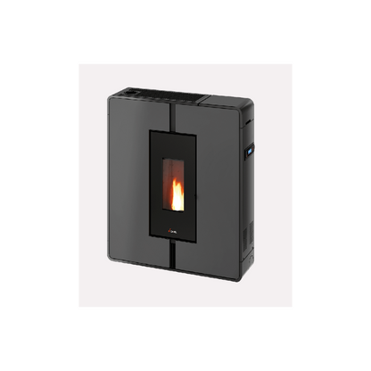 CADEL STUFA A PELLET MODELLO TILE PLUS 10 A+ 10 KW COLORE METALLO ANTRACITE