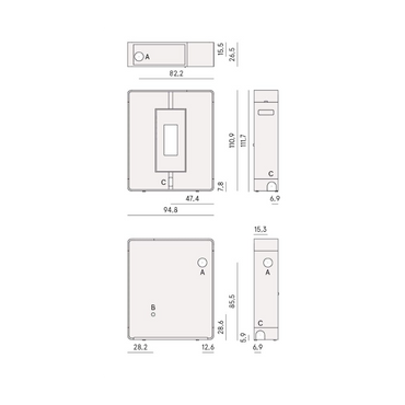 CADEL STUFA A PELLET MODELLO TILE PLUS 10 A+ 10 KW COLORE METALLO BIANCO