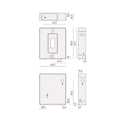 CADEL STUFA A PELLET MODELLO TILE PLUS 10 A+ 10 KW COLORE METALLO LIGHT BRONZE