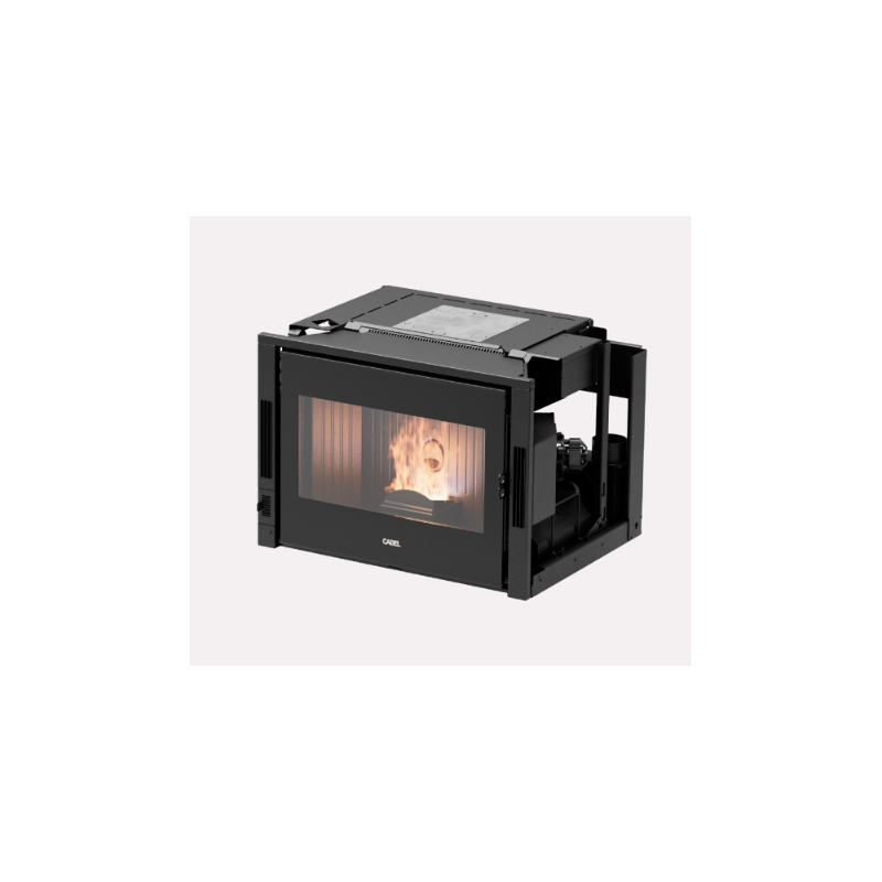 CADEL STUFA A PELLET MODELLO ZEFIRO 9 A+ 9,3 KW COLORE VETRO NERO