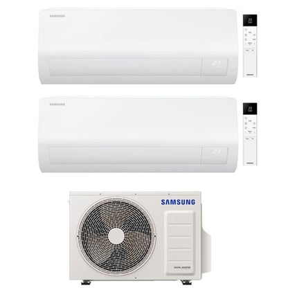 SAMSUNG CLIMATIZZATORE CEBU DUALSPLIT UNITA INTERNA DA 7000+9000 BTU INVERTER WI-FI E UNITA ESTERNA 4.0KW