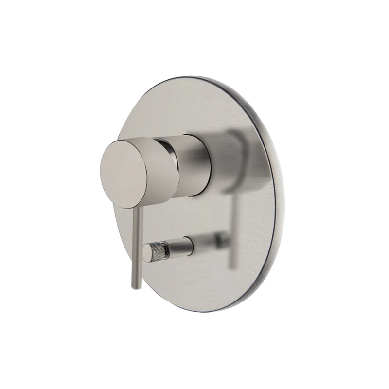 FIMA CARLO FRATTINI INCASSO DOCCIA CON DEVIATORE PARTE ESTERNA + PARTE INTERNA F3000 SERIE SPILLO UP NICKEL SPAZZOLATO