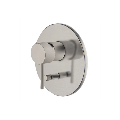 FIMA CARLO FRATTINI INCASSO DOCCIA CON DEVIATORE PARTE ESTERNA + PARTE INTERNA F3000 SERIE SPILLO UP NICKEL SPAZZOLATO