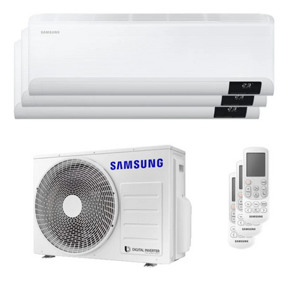 SAMSUNG CLIMATIZZATORE WINDFREE AVANT TRIALSPLIT UNITA INTERNA DA 7000+9000+12000 BTU INVERTER A++WI-FI E UNITA ESTERNA 6.8 KW