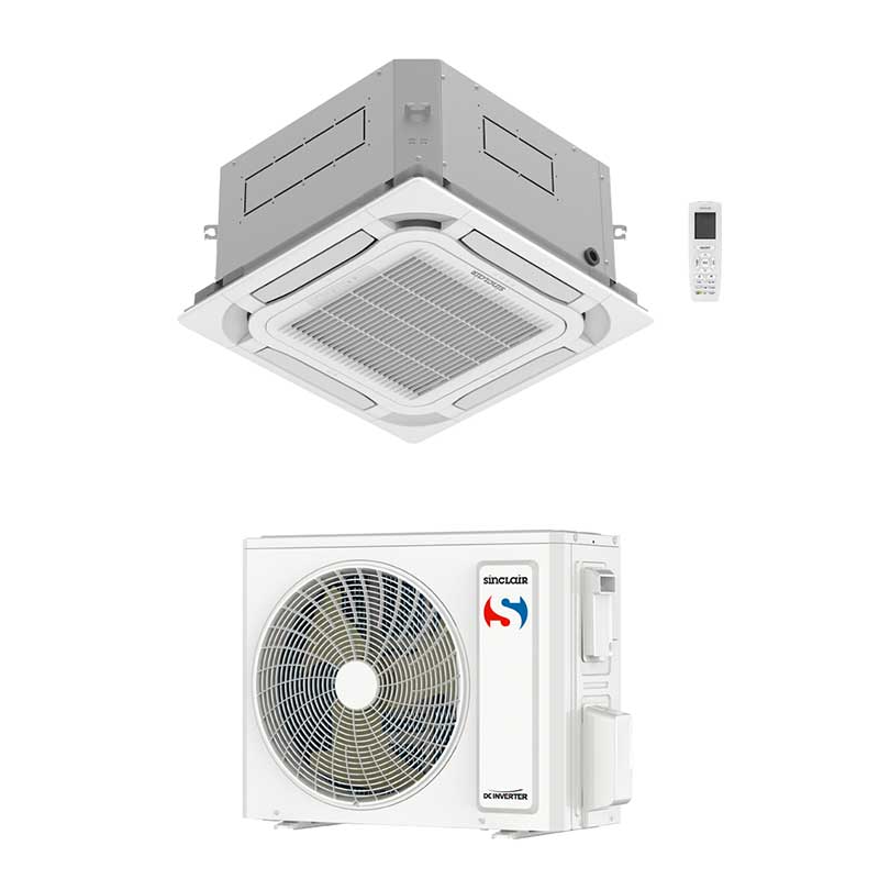 SINCLAIR CLIMATIZZATORE A CASSETTA 4 VIE 24000 BTU A++ R32