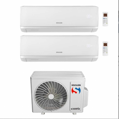 SINCLAIR CLIMATIZZATORE DUALSPLIT 42QHG DA 12000+18000 BTU INVERTER A++ R32 E UNITA ESTERNA 8 KW