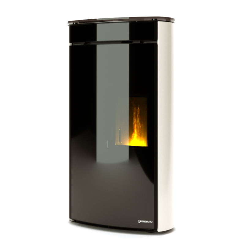 STUFA ARIA A PELLET UNGARO MODELLO FAGIOLO PLUS STYLE 6-8-10 KW PULIZIA AUTOMATICA