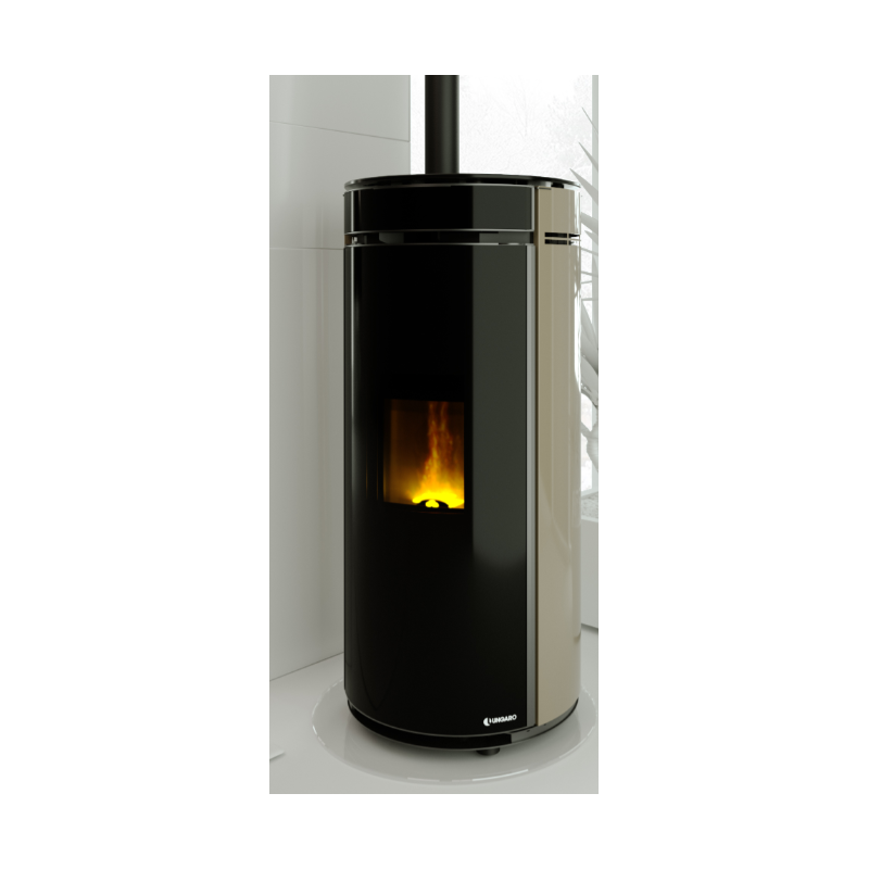 STUFA ARIA A PELLET UNGARO MODELLO TONDA PLUS STYLE 6-8-10 KW PULIZIA FACILE