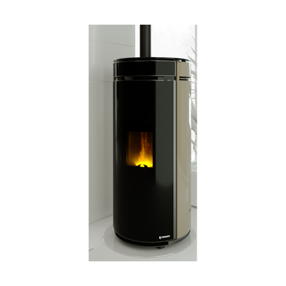 STUFA ARIA A PELLET UNGARO MODELLO TONDA PLUS STYLE 6-8-10 KW PULIZIA FACILE