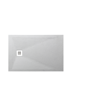 PIATTO DOCCIA 80X160 MARMORESINA BIANCO + PILETTA