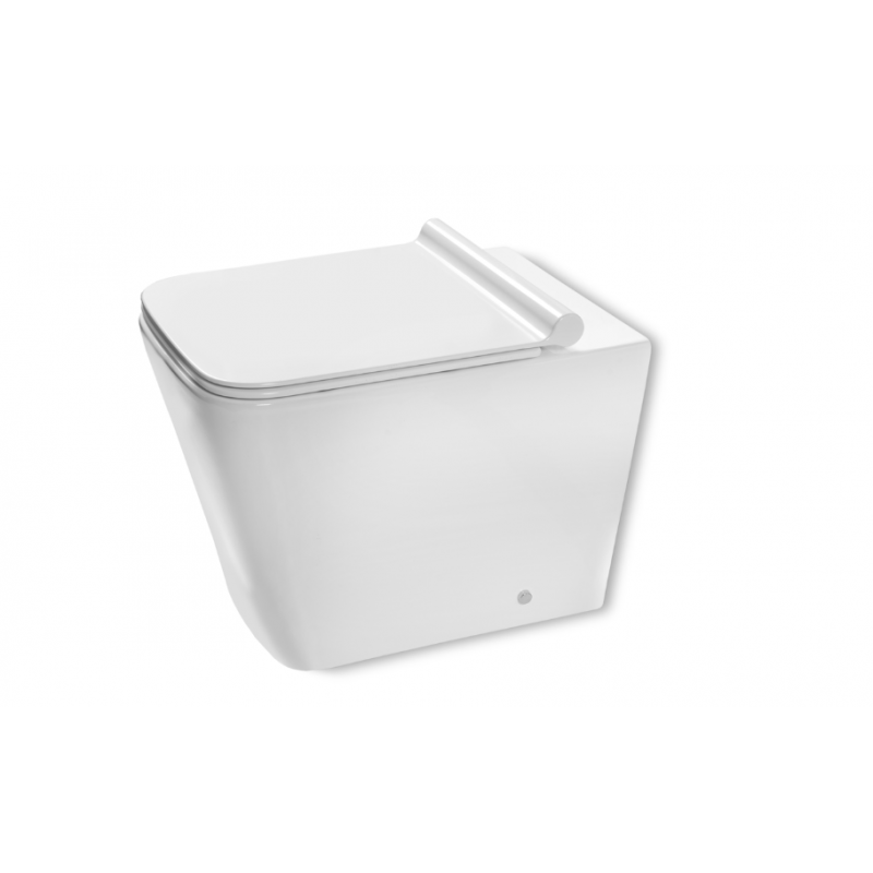 VASO IGIENICO QUADRATO A PAVIMENTO COMPRESO COPRIVASO+ BIDET QUADRATO A PAVIMENTO MODELLO MADULA