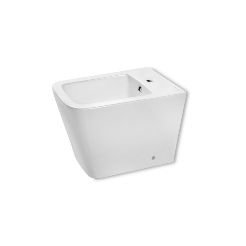 VASO IGIENICO QUADRATO A PAVIMENTO COMPRESO COPRIVASO+ BIDET QUADRATO A PAVIMENTO MODELLO MADULA